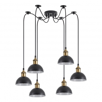SE21-BR-10-BL6-MS3 MAGNUM BRONZE Black Metal Shade Pendant+ SE21-BR-10-BL6-MS3 MAGNUM BRONZE Black Metal Shade Pendant+