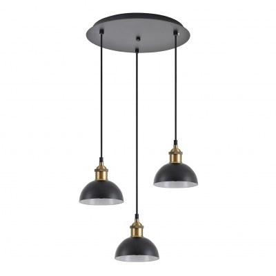 SE21-BR-10-3BL-MS3 MAGNUM BRONZE Black Metal Shade Pendant+ SE21-BR-10-3BL-MS3 MAGNUM BRONZE Black Metal Shade Pendant+