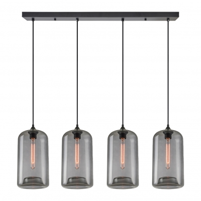 SE21-SM-19-30-4BL+ FEINT Smoked Glass Pendant+