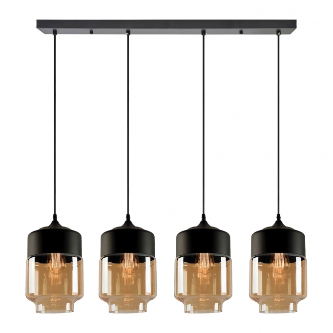 SE21-HN-18-30-4BL+ GABY Honey Glass Pendant+