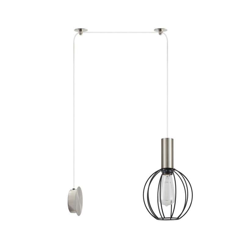 SE21-NM-4-NM1W-GR2 ADEPT TUBE Nickel Matt Wall Lamp Black Metal Grid+ SE21-NM-4-NM1W-GR2 ADEPT TUBE Nickel Matt Wall Lamp Black Metal Grid+