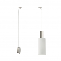 SE21-NM-4-NM1W-GL3 ADEPT TUBE Nickel Matt Wall Lamp White Glass+ SE21-NM-4-NM1W-GL3 ADEPT TUBE Nickel Matt Wall Lamp White Glass+