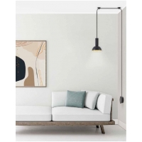 SE21-BL-4-NM1W-MS3 ADEPT TUBE Black Matt Wall Lamp Black Metal Shade+ SE21-BL-4-NM1W-MS3 ADEPT TUBE Black Matt Wall Lamp Black Metal Shade+