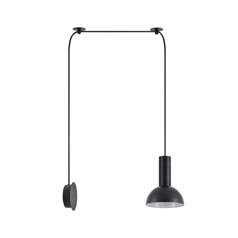 SE21-BL-4-NM1W-MS3 ADEPT TUBE Black Matt Wall Lamp Black Metal Shade+ SE21-BL-4-NM1W-MS3 ADEPT TUBE Black Matt Wall Lamp Black Metal Shade+