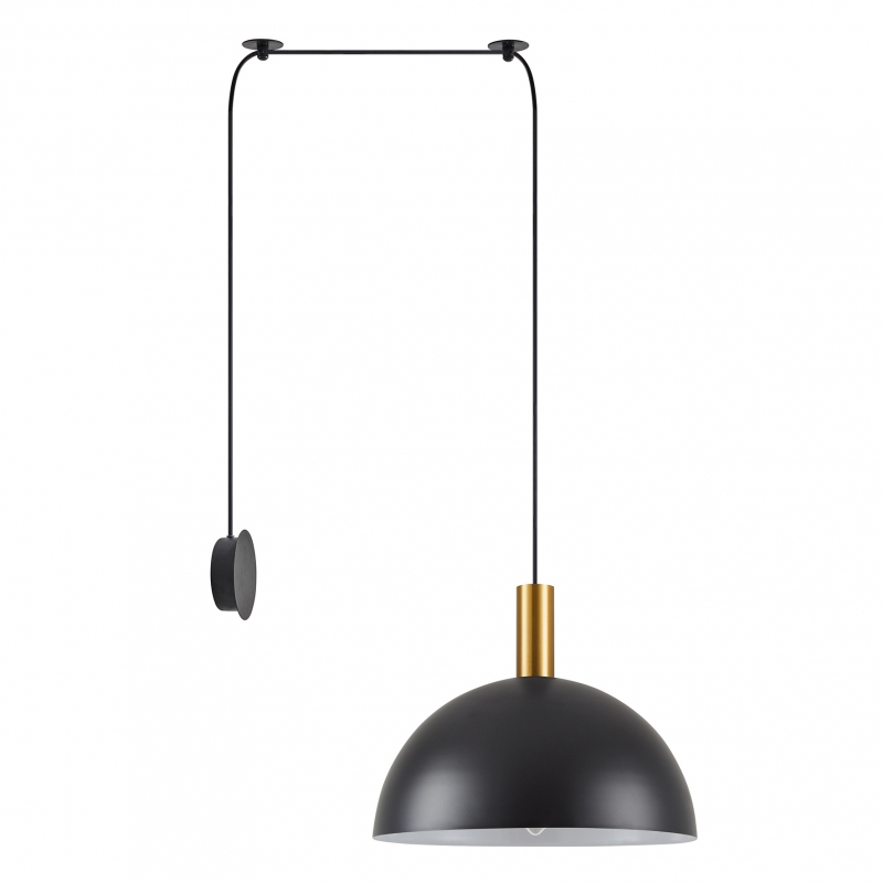 SE21-GM-4-NM1W-MS40 ADEPT TUBE Gold Matt Wall Lamp Black Metal Shade+ SE21-GM-4-NM1W-MS40 ADEPT TUBE Gold Matt Wall Lamp Black Metal Shade+
