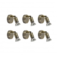 SE 140-BR1 (x6) Saba Packet Bronze adjustable spotlight+ SE 140-BR1 (x6) Saba Packet Bronze adjustable spotlight+