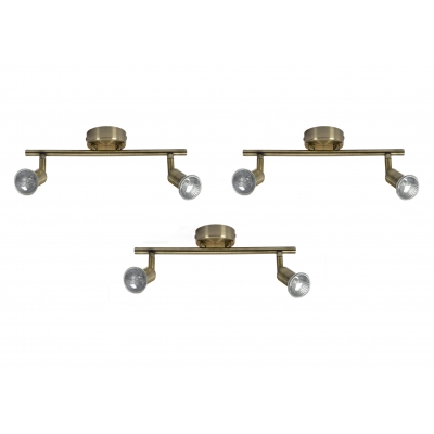 SE 140-BR2 (x3) Saba Packet Bronze adjustable spotlight+