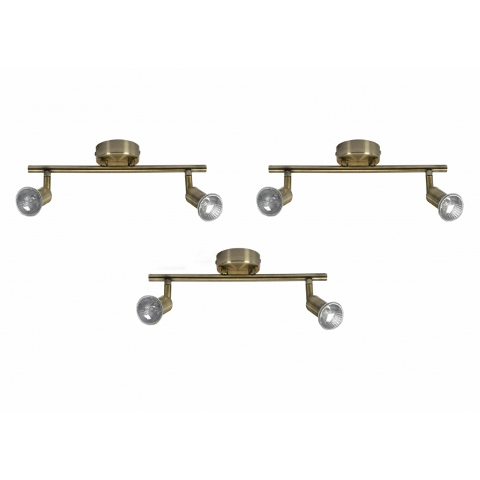 SE 140-BR2 (x3) Saba Packet Bronze adjustable spotlight+