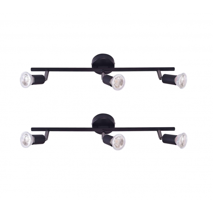 SE 140-B3 (x2) Saba Packet Black adjustable spotlight+