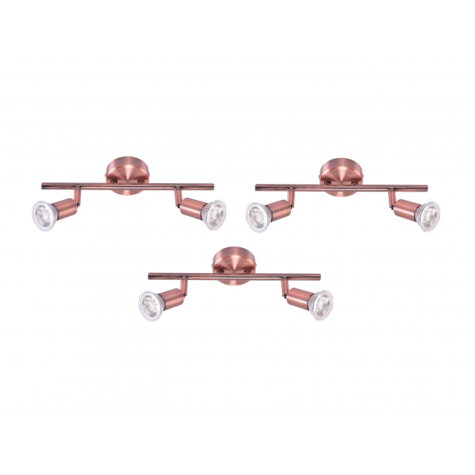 SE 140-C2 (x3) Saba Packet Copper adjustable spotlight+