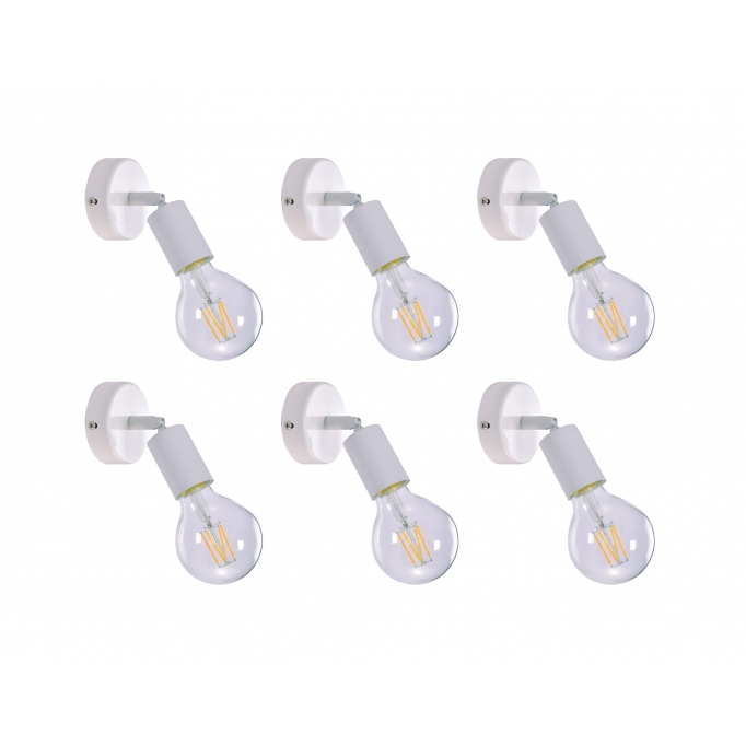 SE 137-1AW (x6) Soma Packet White adjustable spotlight+