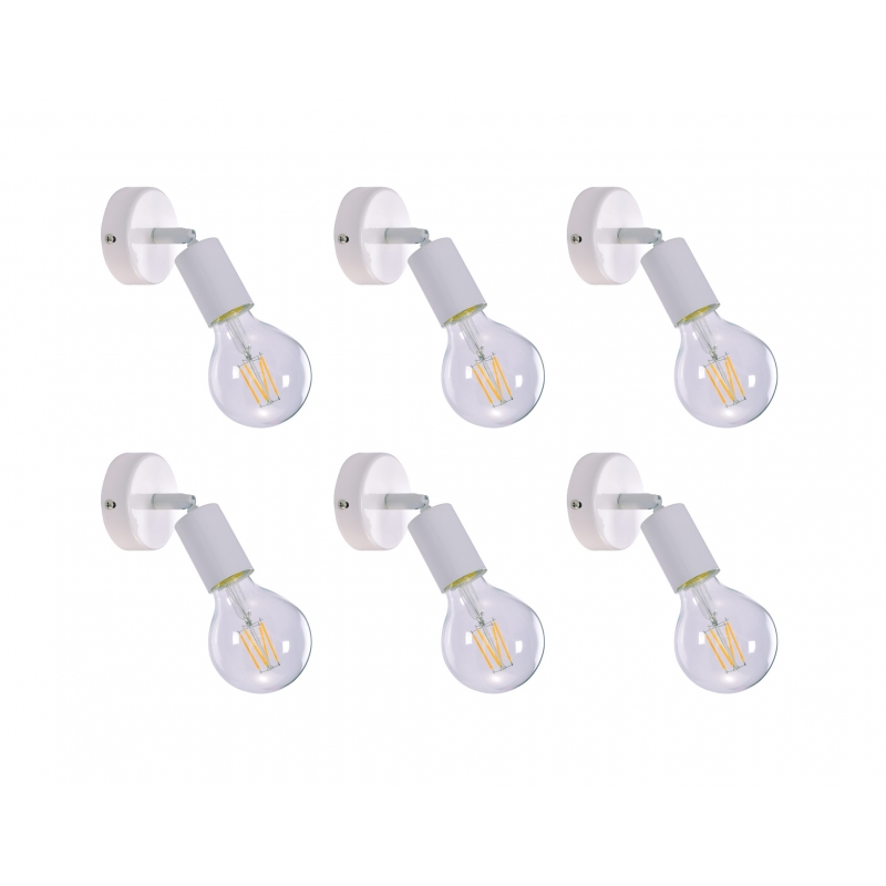 SE 137-1AW (x6) Soma Packet White adjustable spotlight+
