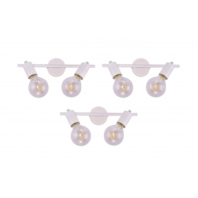 SE 137-2AW (x3) Soma Packet White adjustable spotlight+