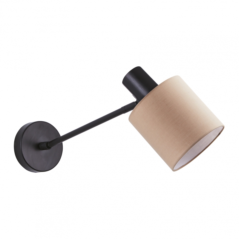 SE21-BL-22-SH3 ADEPT WALL LAMP Black Wall Lamp Brown Shade+ SE21-BL-22-SH3 ADEPT WALL LAMP Black Wall Lamp Brown Shade+