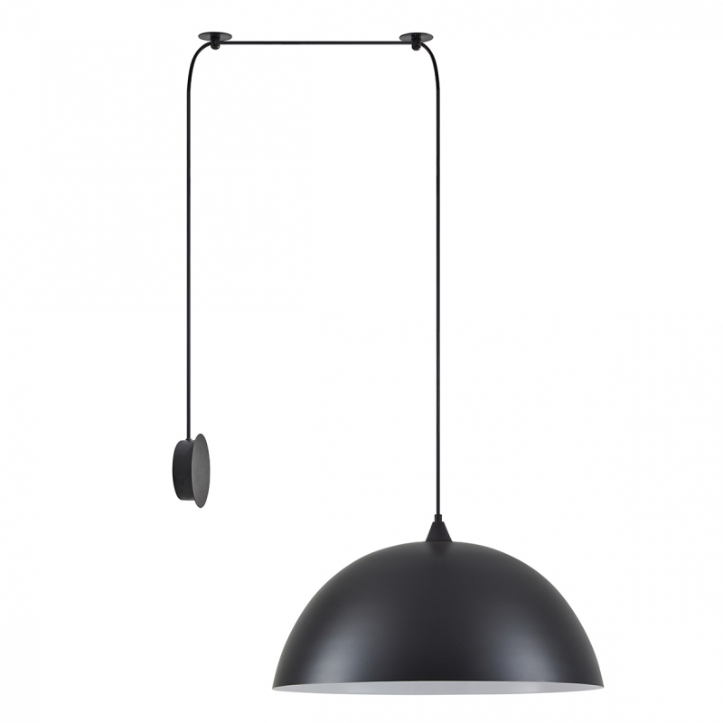 SE21-BL-B10-BL1W-MS50 ADEPT PENDANT Black Metal Shade Wall Lamp+ SE21-BL-B10-BL1W-MS50 ADEPT PENDANT Black Metal Shade Wall Lamp+