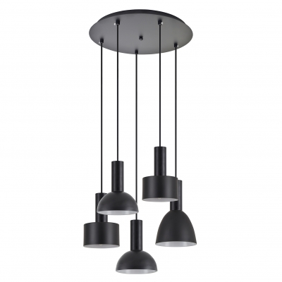SE21-BL-4-5BL-MS123 ADEPT FLEX Black Pendant Black Metal Shade+ SE21-BL-4-5BL-MS123 ADEPT FLEX Black Pendant Black Metal Shade+