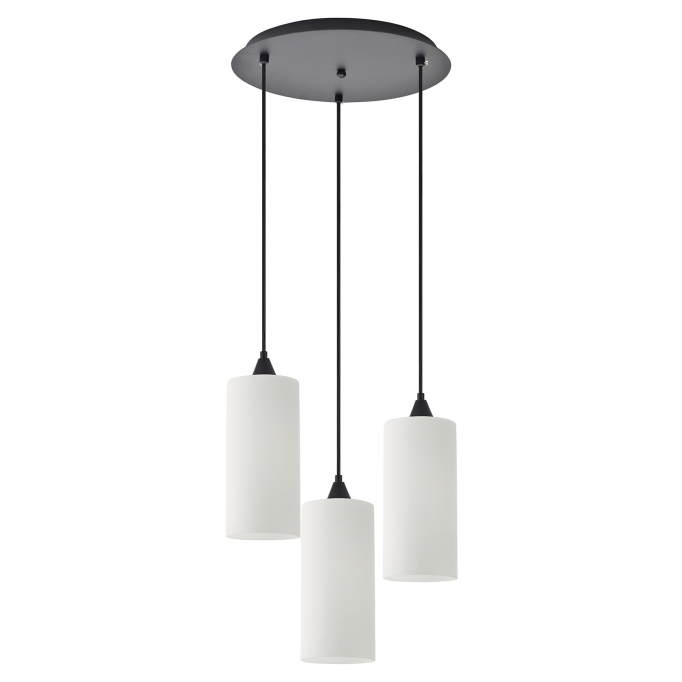 SE21-BL-4-3BL-GL3 ADEPT TUBE Pendant White Glass+