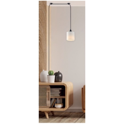 SE21-BL-B10-BL1W-SH1 ADEPT PENDANT White Fabric Wall Lamp +