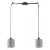 SE21-BL-B10-BL2-SH2 ADEPT PENDANT Grey Shade Pendant +