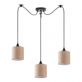 SE21-BL-B10-BL3-SH3 ADEPT PENDANT Brown Shaade Pendant+