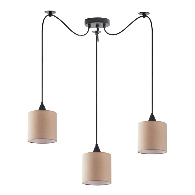 SE21-BL-B10-BL3-SH3 ADEPT PENDANT Brown Shaade Pendant+