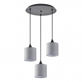 SE21-BL-B10-BL3-SH2 ADEPT PENDANT Grey Shade Pendant+