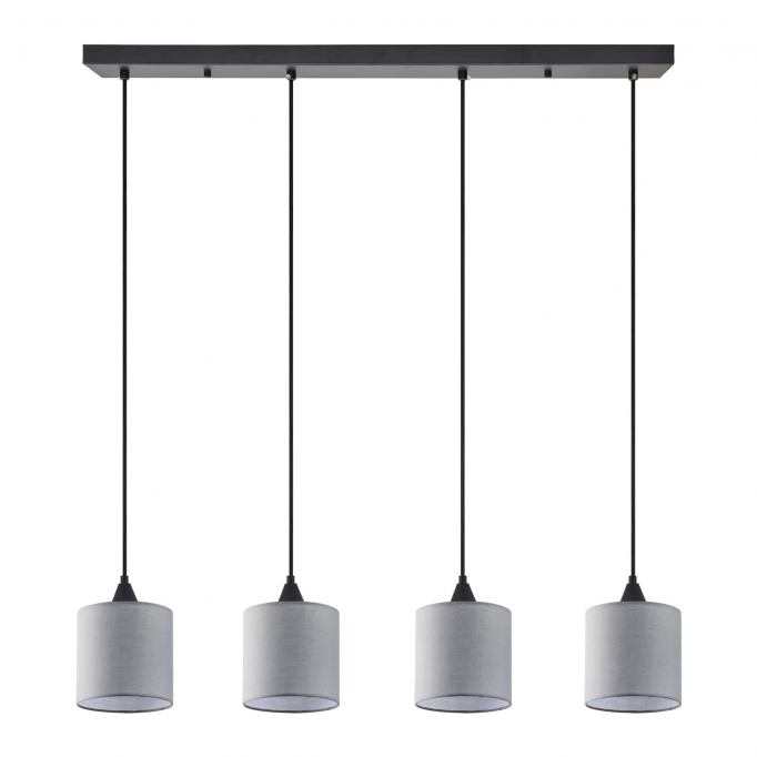 SE21-BL-B10-4BL-SH2 ADEPT PENDAT Grey Shade Pendant+