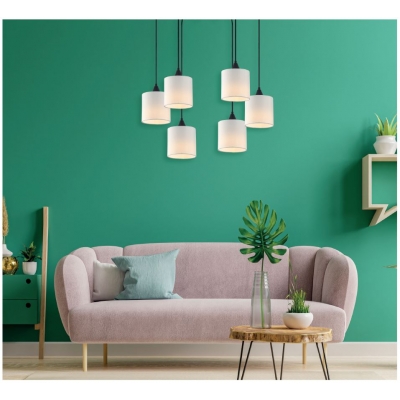 SE21-BL-B10-BL6-SH1 ADEPT PENDANT White Shade Pendant +