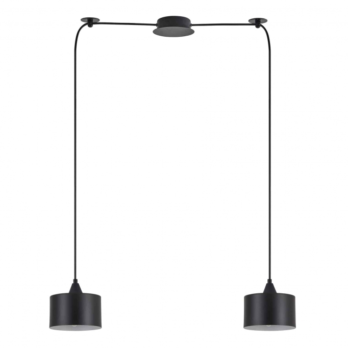 SE21-BL-B10-BL2-MS1 ADEPT PENDANT Black Metal Shade +