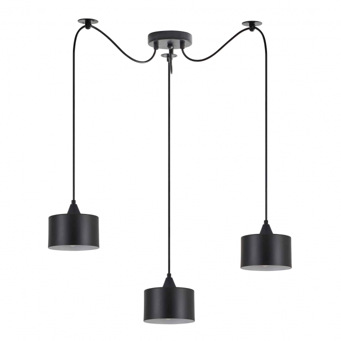 SE21-BL-B10-BL3-MS1 ADEPT PENDANT Black Metal Shade+