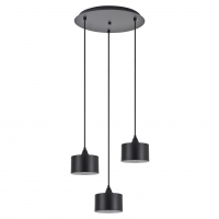 SE21-BL-B10-3BL-MS1 ADEPT PENDANT Black Metal Shade + SE21-BL-B10-3BL-MS1 ADEPT PENDANT Black Metal Shade +