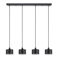 SE21-BL-B10-4BL-MS1 ADEPT PENDANT Black Metal Shade+ SE21-BL-B10-4BL-MS1 ADEPT PENDANT Black Metal Shade+