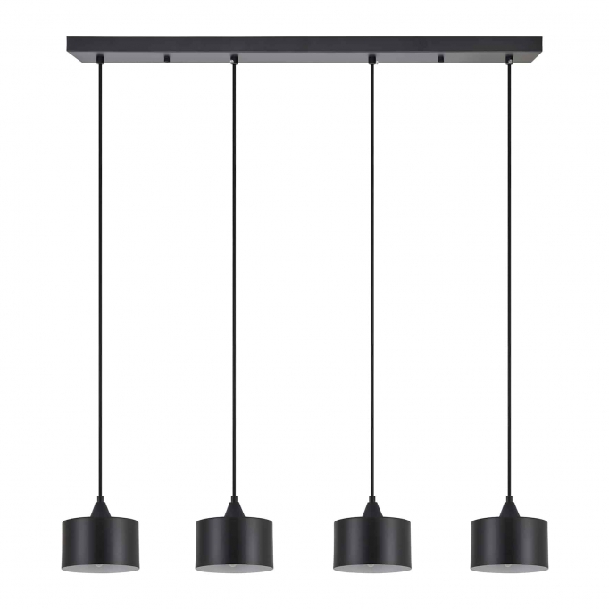 SE21-BL-B10-4BL-MS1 ADEPT PENDANT Black Metal Shade+