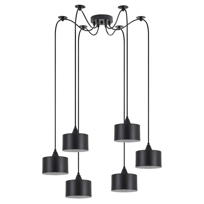 SE21-BL-B10-BL6-MS1 ADEPT PENDANT Black Metal Shade+