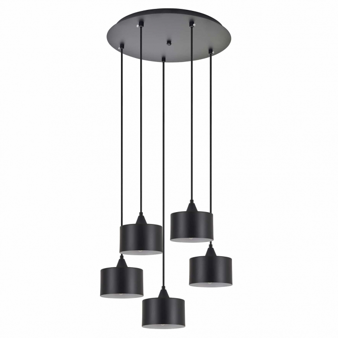 SE21-BL-B10-BL5-MS1 ADEPT PENDANT Black Metal Shade +