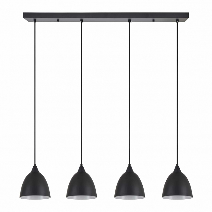 SE21-BL-B10-4BL-MS2 ADEPT PENDANT Black Metal Shade +