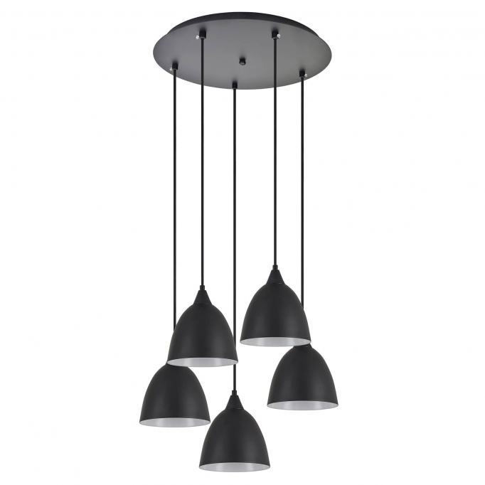 SE21-BL-B10-5BL-MS2 ADEPT PENDANT Black Metal Shade +