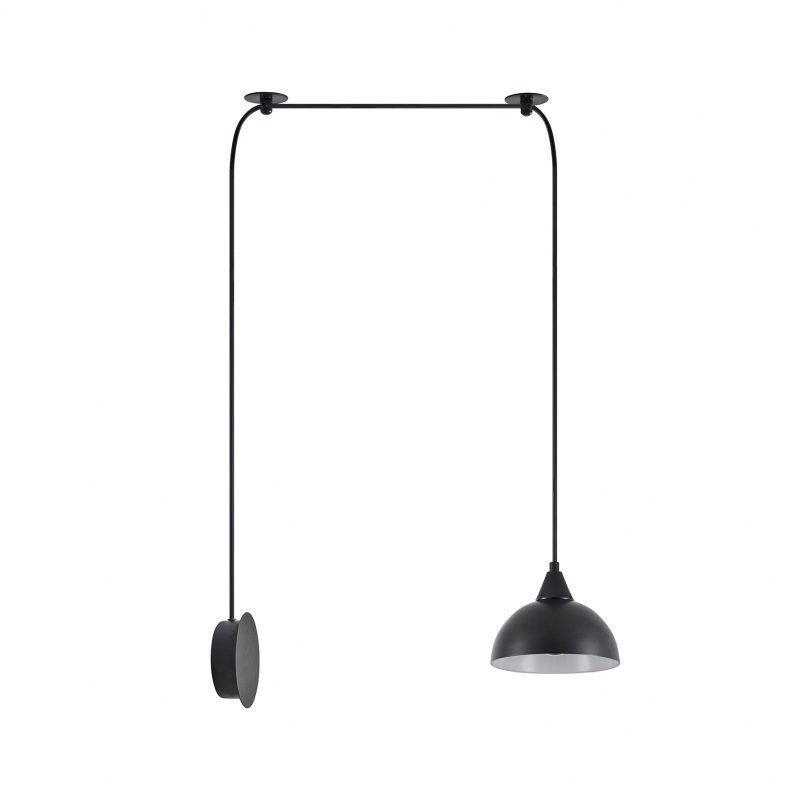 SE21-BL-B10-BL1W-MS3 ADEPT PENDANT Black Metal Shade+ SE21-BL-B10-BL1W-MS3 ADEPT PENDANT Black Metal Shade+