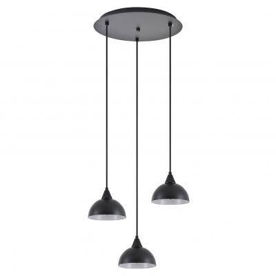 SE21-BL-B10-3BL-MS3 ADEPT PENDANT Black Metal Shade +