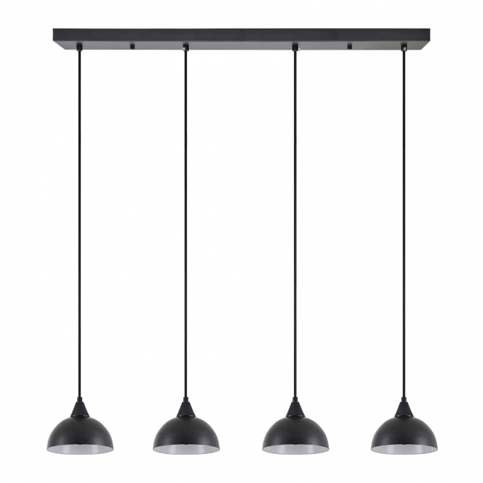 SE21-BL-B10-4BL-MS3 ADEPT PENDANT Black Metal Shade +