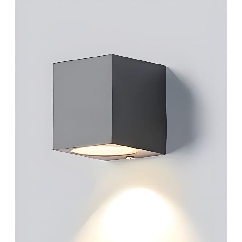 SE-WL-S1-DG CUADRO DOWN WALL LAMP GU10 DARK GREY BODY ALUMINIUM