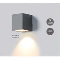 SE-WL-S1-DG CUADRO DOWN WALL LAMP GU10 DARK GREY BODY ALUMINIUM