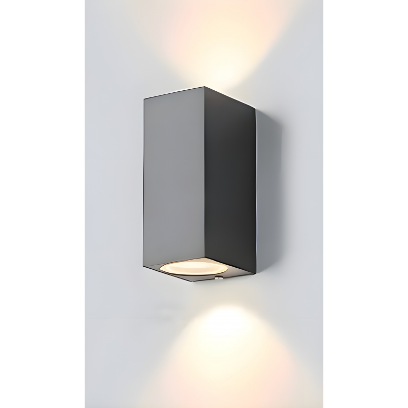 SE-WL-S2-DG CUADRO UP-DOWN WALL LAMP GU10 DARK GREY BODY ALUMINIUM