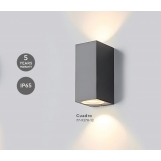 SE-WL-S2-DG CUADRO UP-DOWN WALL LAMP GU10 DARK GREY BODY ALUMINIUM