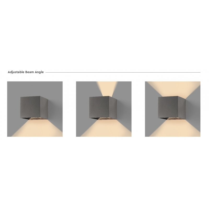 SE-WLL-3K-DG CUBO LED WALL LAMP 5W*2 3000K DARK GREY BODY ALUMINIUM SE-WLL-3K-DG CUBO LED WALL LAMP 5W*2 3000K DARK GREY BODY ALUMINIUM