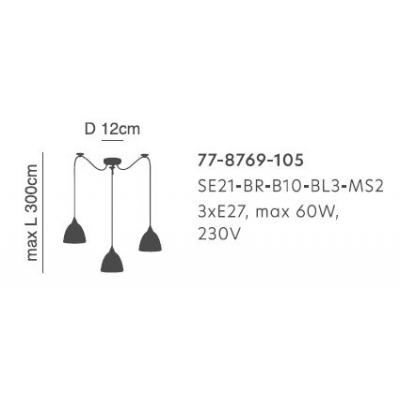 SE21-BR-10-BL3-MS2 MAGNUM BRONZE Black Metal Shade Pendant+ SE21-BR-10-BL3-MS2 MAGNUM BRONZE Black Metal Shade Pendant+