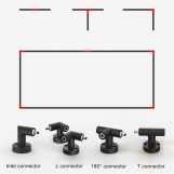 SM-UL-W-C Linear Slim Surfaced mounted Upper and Lower Wall Connector DC24V IP44 1Α3