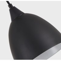 SE21-BL-B10-4BL-MS2 ADEPT PENDANT Black Metal Shade +