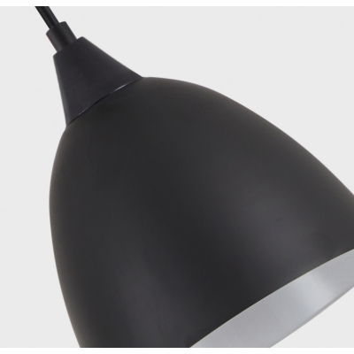 SE21-BL-B10-3BL-MS2 ADEPT PENDANT Black Metal Shade +