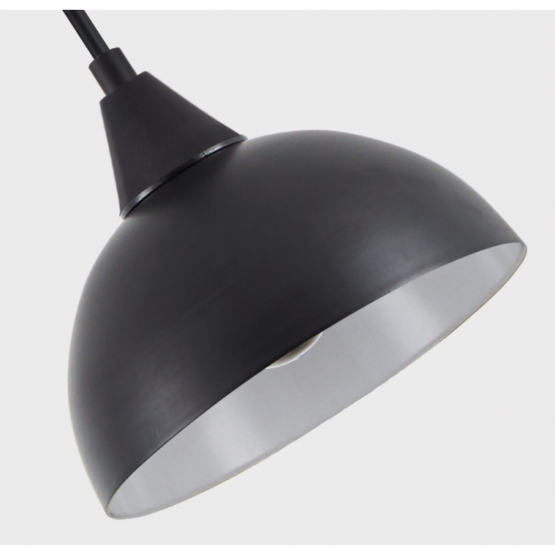 SE21-BL-B10-BL3-MS3 ADEPT PENDANT Black Metal Shade +